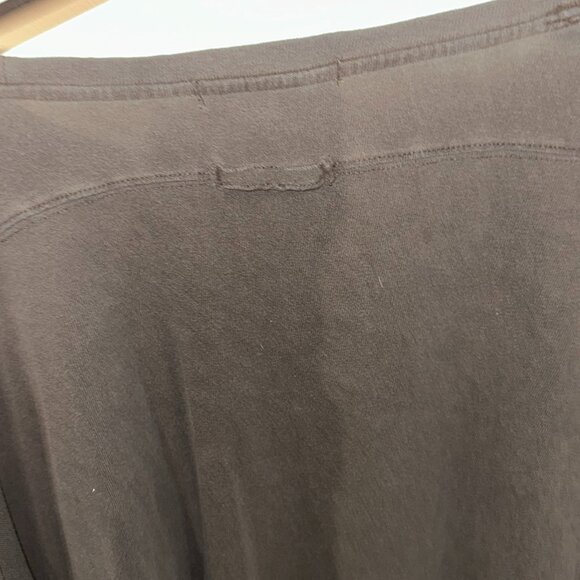 We The Free Faded Charcoal Asymmetrical Poncho Top | Boho Oversized Ruffle Sleev - Picture 6 of 6